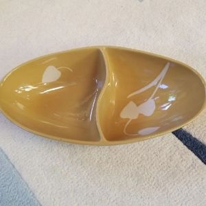 Basis mustard yellow chip and dip Bowl